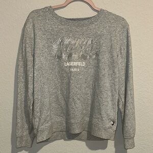 Karl Lagerfeld Gray Sweatshirt